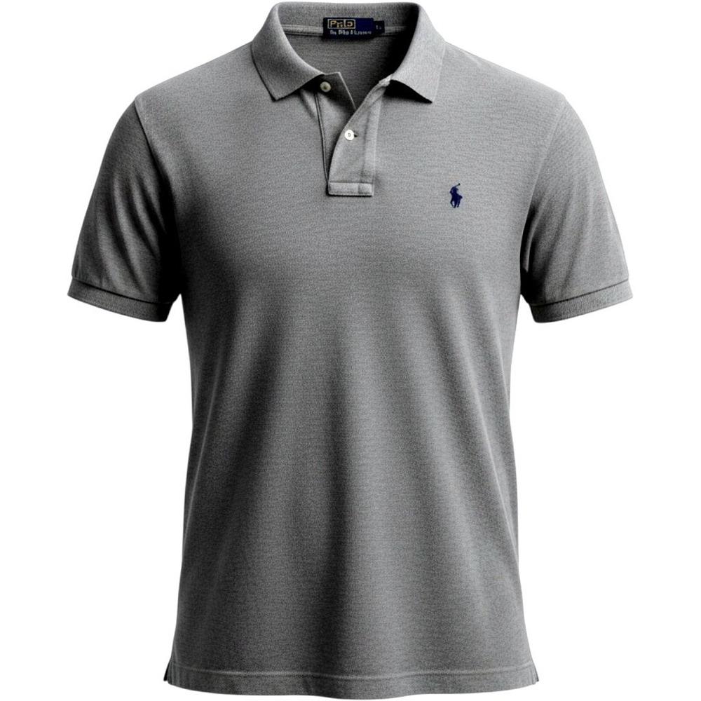 Polo Ralph Lauren Shirt Mens XL Grey Pony Logo Cotton Pique Classic Preppy XL